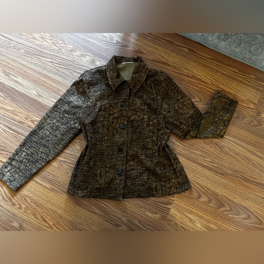 Printed shacket